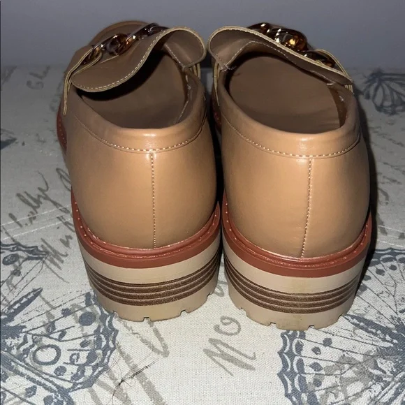 Tan Chain Loafers - Picture 4 of 5
